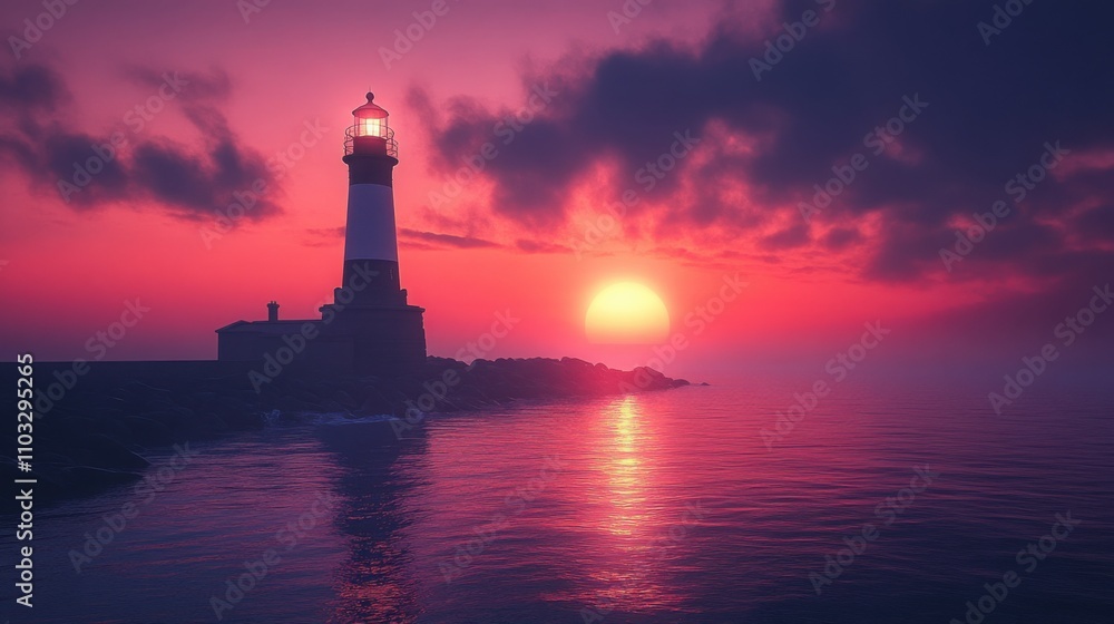 Stunning coastal sunset, with vibrant skies and peaceful waves, capturing the beauty of the ocean and its tranquil ambiance Stunning coastal sunset, with vibrant skies and peaceful waves, capturing the beauty of the ocean and its tranquil ambiance