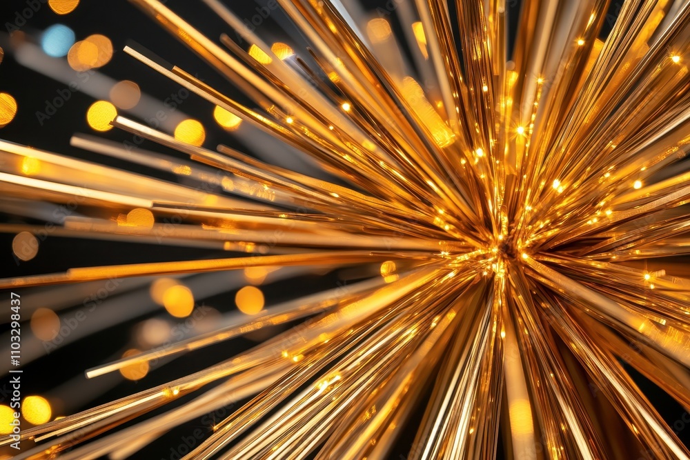 Radiant tinsel starburst artfully arranged, creating a festive and shimmering glow for holiday celebrations. Radiant tinsel starburst artfully arranged, creating a festive and shimmering glow for holiday celebrations.