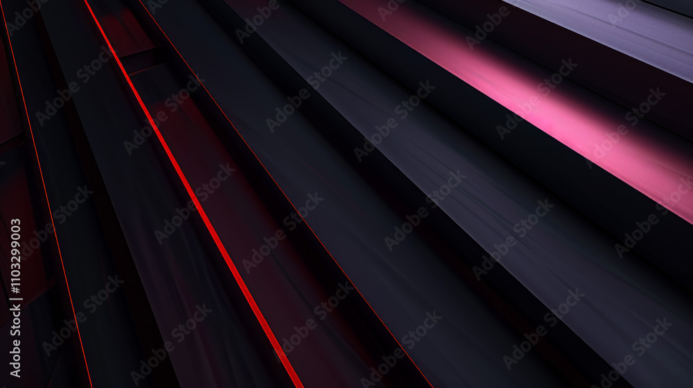 Obraz premium layered, black background, 4k wallpaper, hints of dark violet and light red, wallpaper, background, graphic design element