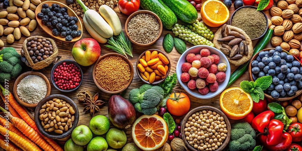 A Colorful Display of Natural Animal Food Items in High Depth of Field for Educational Purposes and Wildlife Conservation Awareness A Colorful Display of Natural Animal Food Items in High Depth of Field for Educational Purposes and Wildlife Conservation Awareness