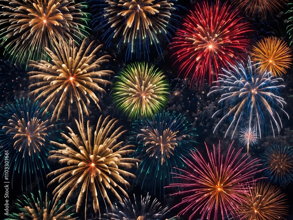 beautiful fireworks background. elegant background beautiful fireworks background. elegant background