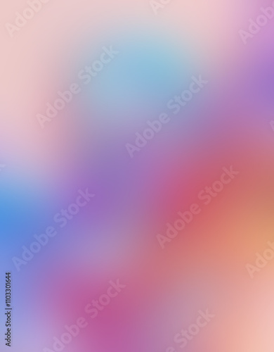 Vibrant Holographic Design Elements . Soft Calm Colours 