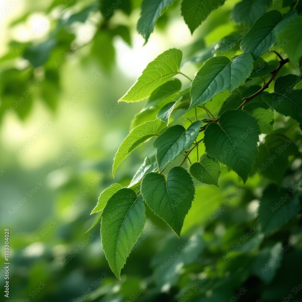 Nature's leafy embrace, a green tree illustration. Nature's leafy embrace, a green tree illustration.