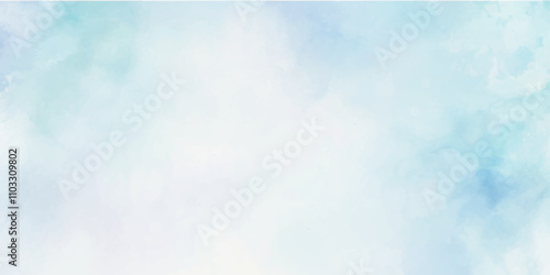 abstract watercolor background illustration. Light blue with watercolor Soft cloud in the sky background. abstract blue sky with clouds background.
