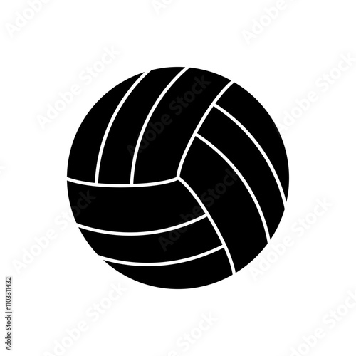 Volleyball ball icon vector. Volleyball illustration sign. Sport symbol or logo.