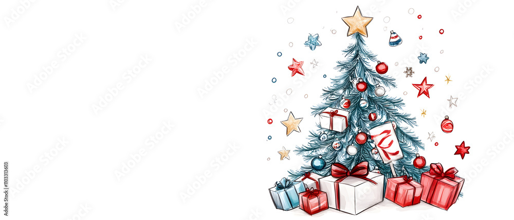 New Year or Christmas festival card poster or wallpaper, it can be used in advertising. There is space to text. New Year or Christmas festival card poster or wallpaper, it can be used in advertising. There is space to text.