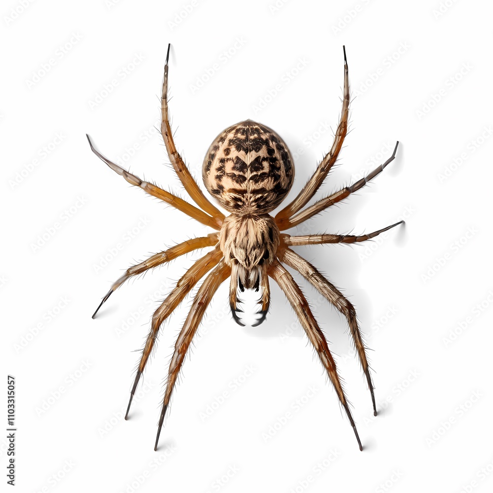 spider on a white background spider on a white background