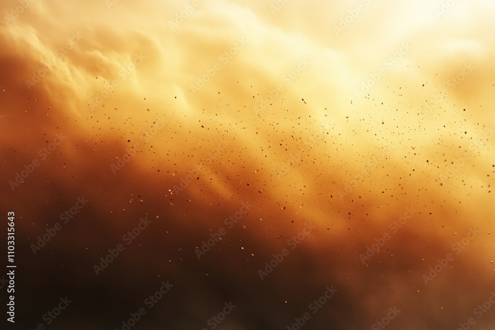 A yellow background with a lot of dust and dirt A yellow background with a lot of dust and dirt