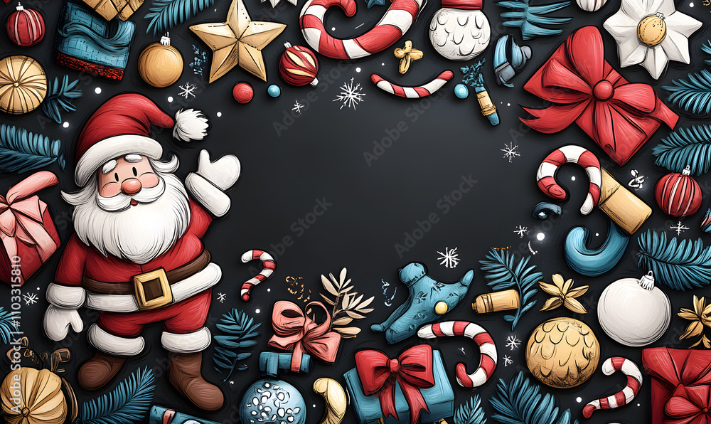 New Year or Christmas festival card poster or wallpaper, it can be used in advertising. There is space to text. New Year or Christmas festival card poster or wallpaper, it can be used in advertising. There is space to text.