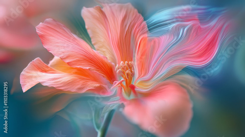 Soft-Edged Flower in Warm Sunset Tones
