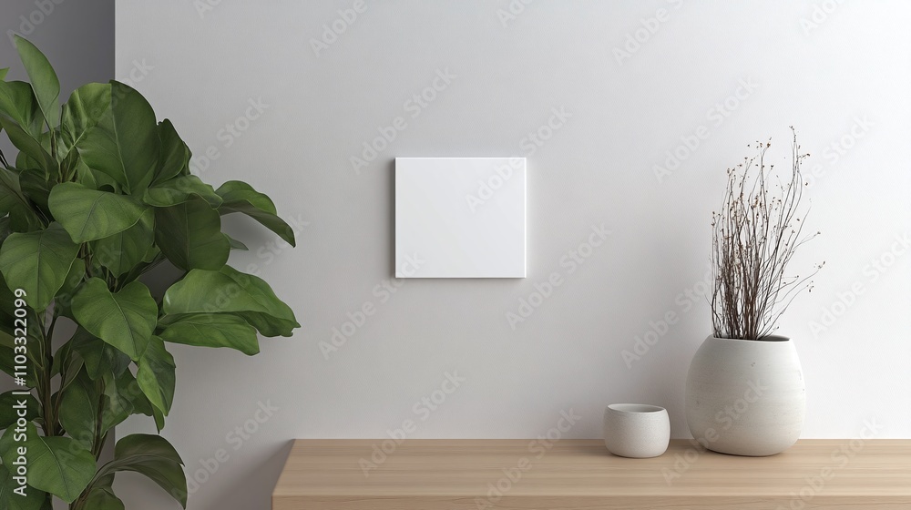 White square magnet on fridge mockup White square magnet on fridge mockup