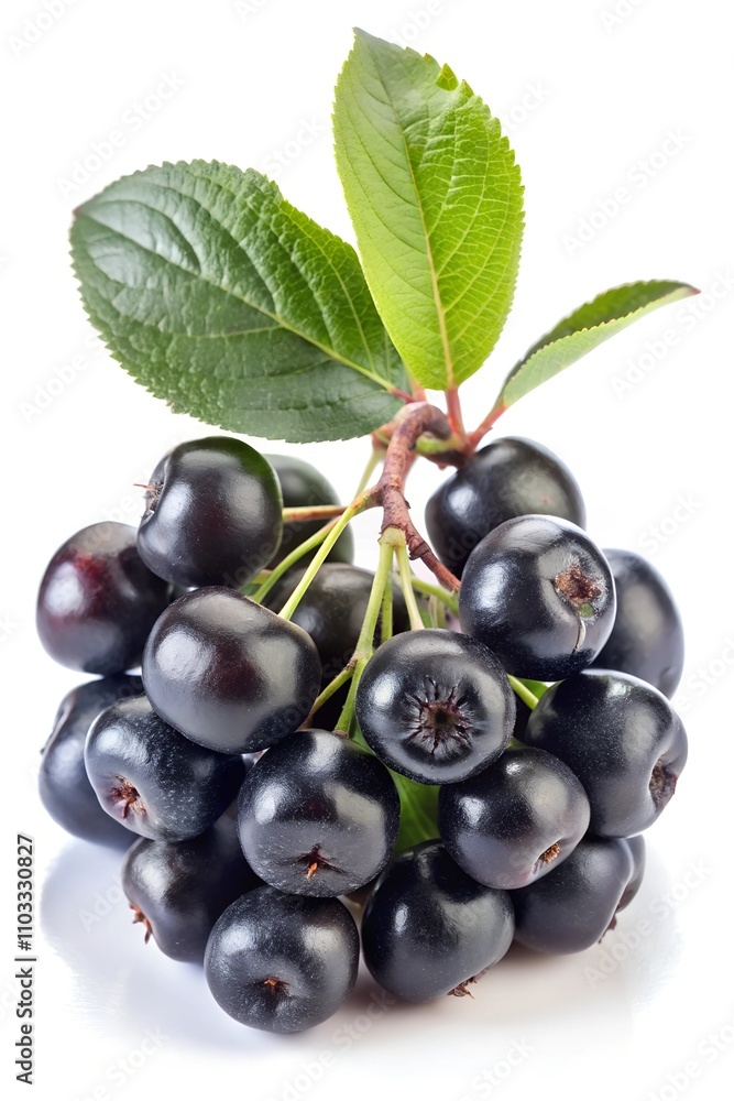 blackberry on white background blackberry on white background