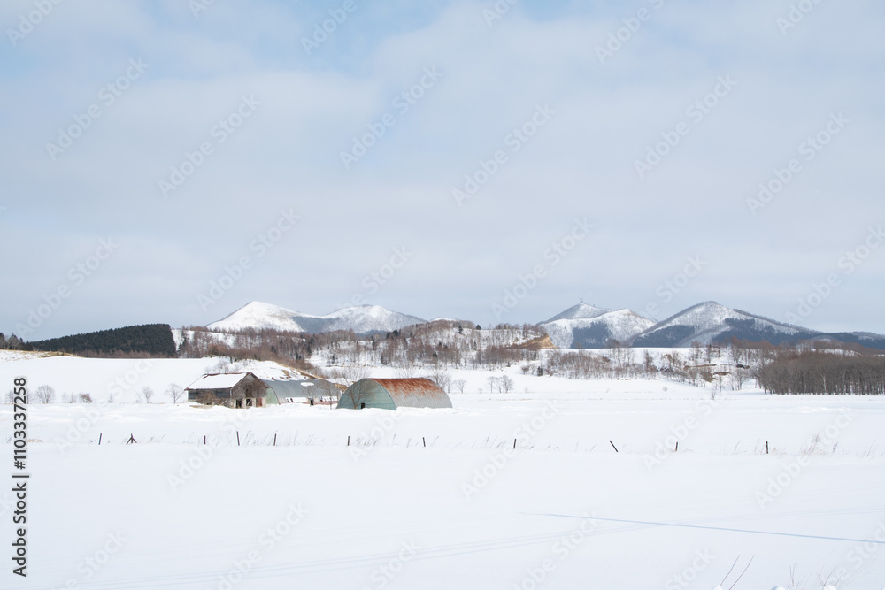 北海道の雪景色 北海道の雪景色