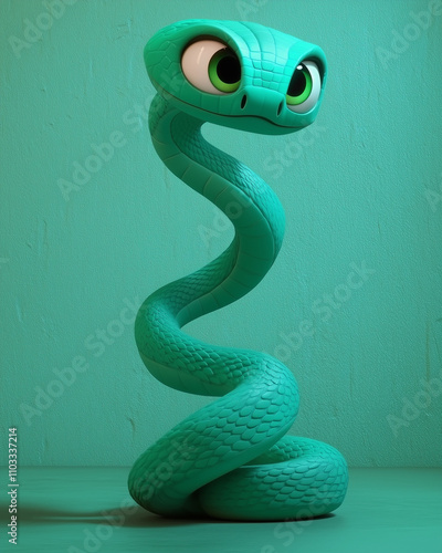 A whimsical 3D close-up of ...