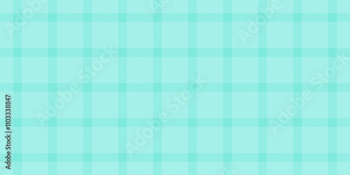 King check vector fabric, strip background textile texture. Multicolored tartan seamless pattern plaid in teal color.