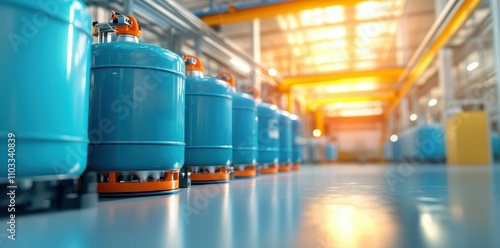 Automated robotic arms efficiently handling methanol storage in a modern chemical facility.