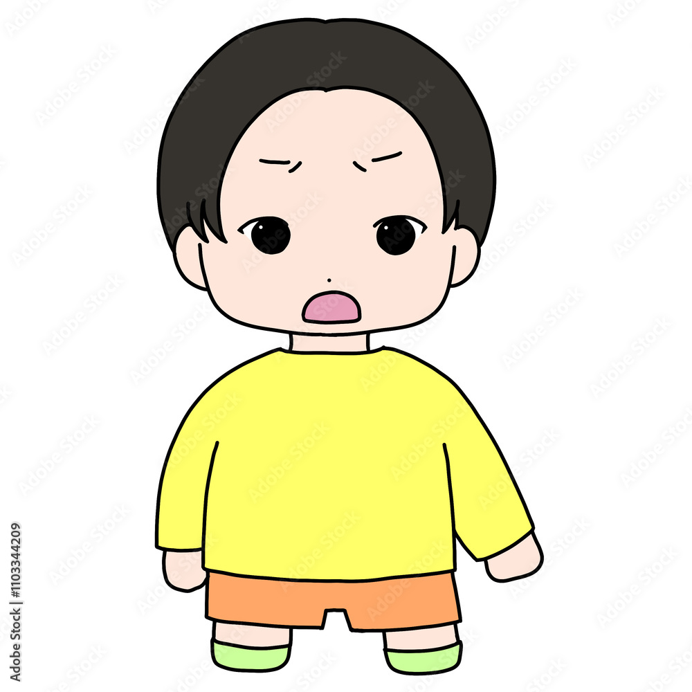 表現キャラ-怒り-男の子