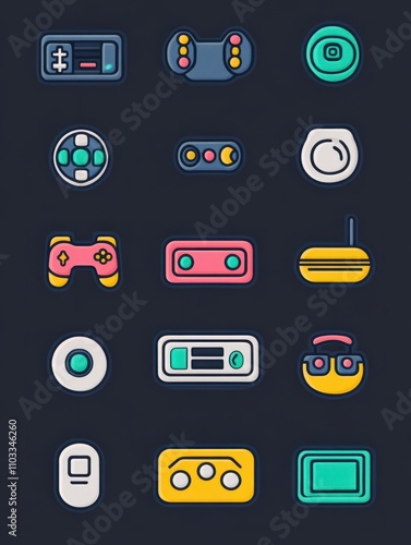 Remote control multi color style icon. Simple thin line, outline of internet things icons for ui and ux, website or mobile application photo