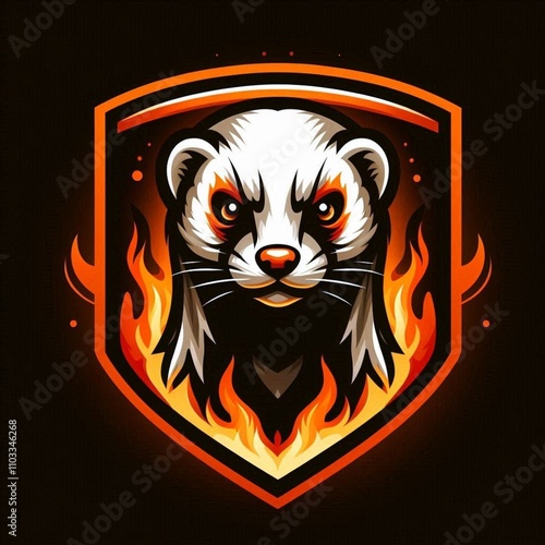 cool panda logo 3d