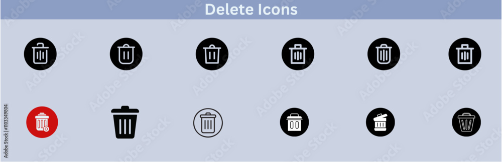 Delete icon set. delete button trash remove cancel undo throw remove editable stroke line icon collection. Delete icon set. delete button trash remove cancel undo throw remove editable stroke line icon collection.