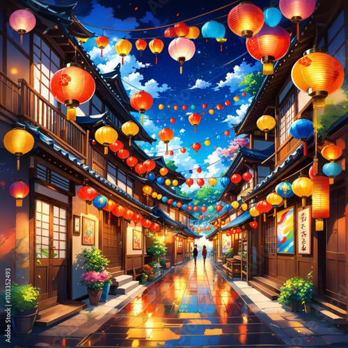  lantern wallpaper