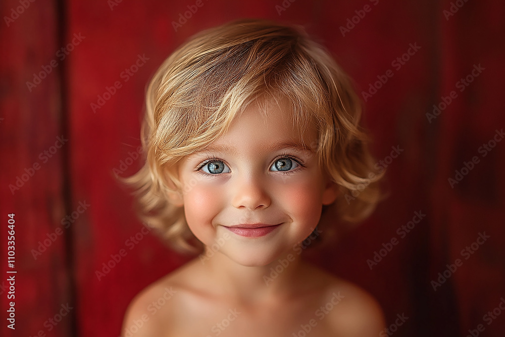portrait of an white little boy with a smile portrait of an white little boy with a smile
