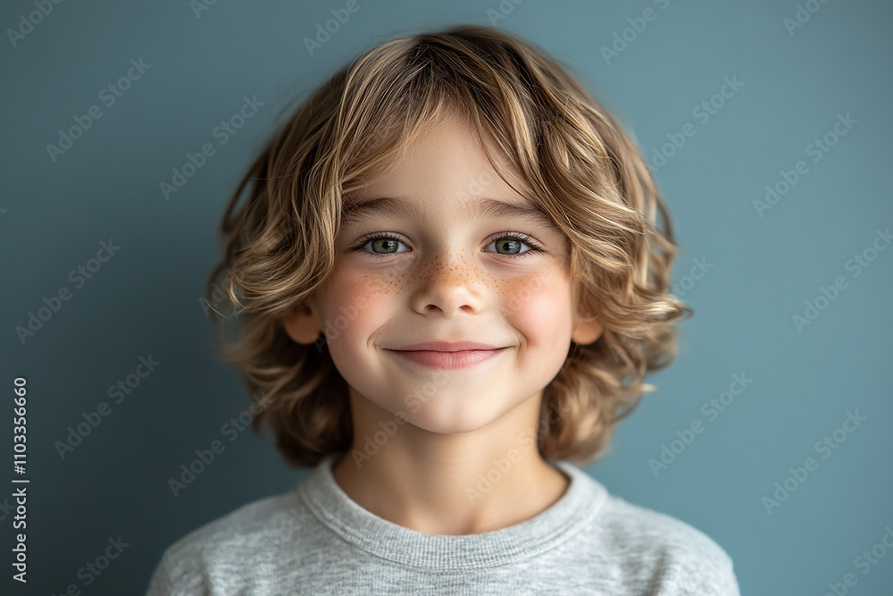 portrait of an white little boy with a smile portrait of an white little boy with a smile