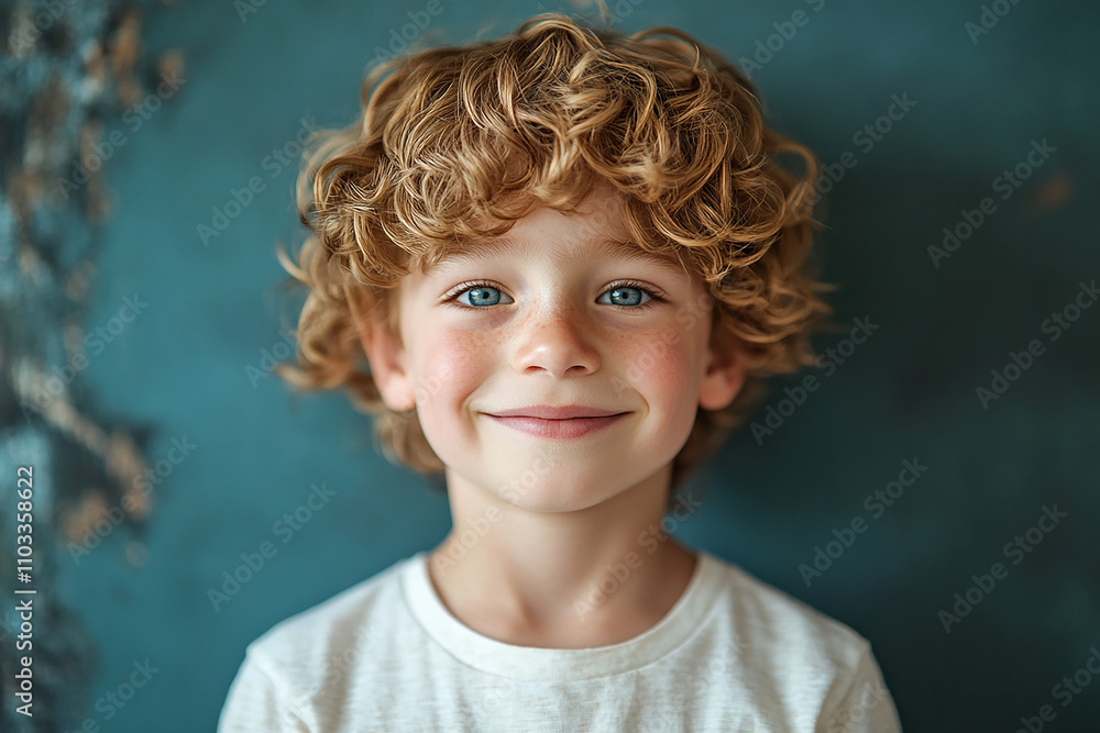 portrait of an white little boy with a smile portrait of an white little boy with a smile
