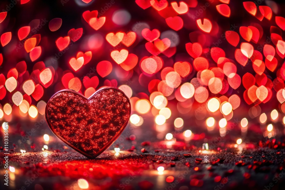 Abstract Valentine’s Day Night Photography with Red and Black Background Featuring Glowing Hearts and Heart-Shaped Bokeh for Romantic Vivid Design Banner and Holiday Decor Abstract Valentine’s Day Night Photography with Red and Black Background Featuring Glowing Hearts and Heart-Shaped Bokeh for Romantic Vivid Design Banner and Holiday Decor