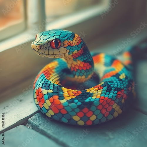 A vibrant 3D medium shot of...