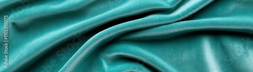 Teal velvet fabric texture background