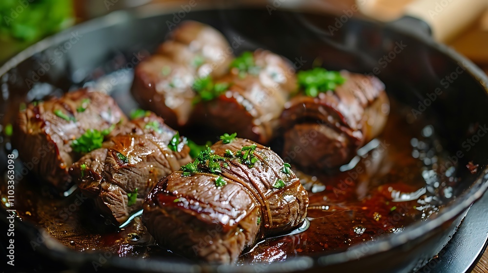 The method of cooking beef rolls The method of cooking beef rolls
