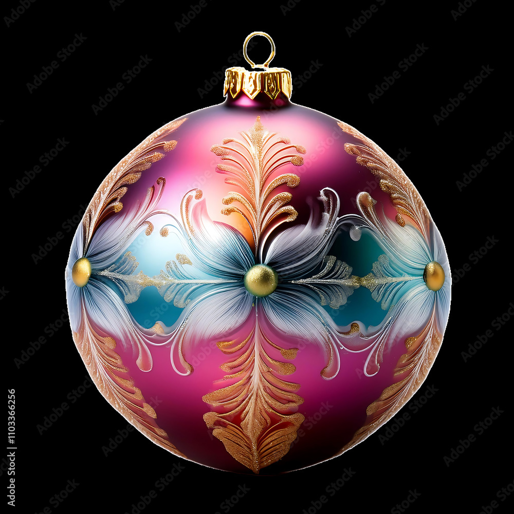 Christmas tree ornament ball decoration isolated on a white background png Christmas tree ornament ball decoration isolated on a white background png