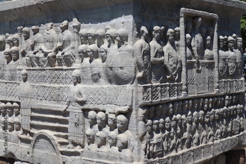 Canvas Print Obelisk of Theodosius on Sultanahmet Square. Istanbul, Turkey.