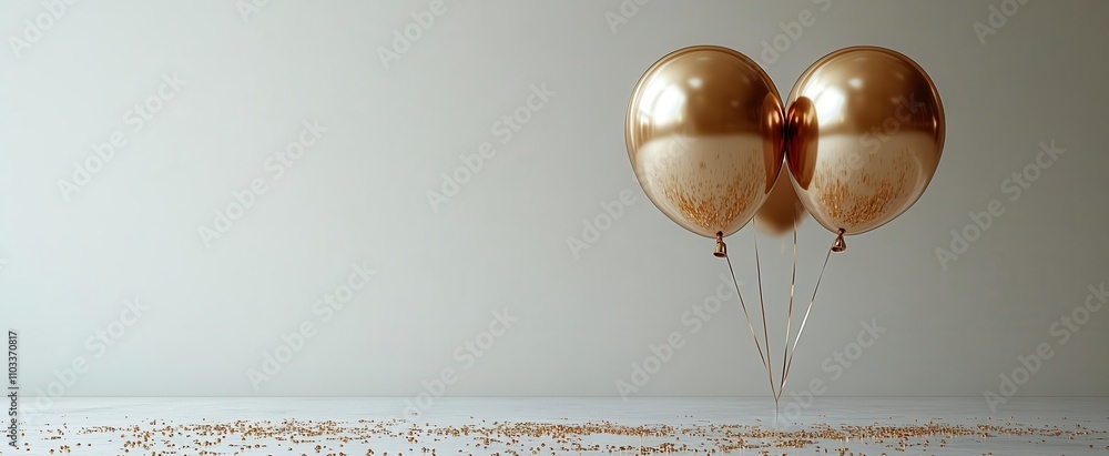 gold helium balloon floats joyfully against a clean white background symbolizing celebration and happiness its shiny surface reflecting light and enhancing the festive atmosphere gold helium balloon floats joyfully against a clean white background symbolizing celebration and happiness its shiny surface reflecting light and enhancing the festive atmosphere