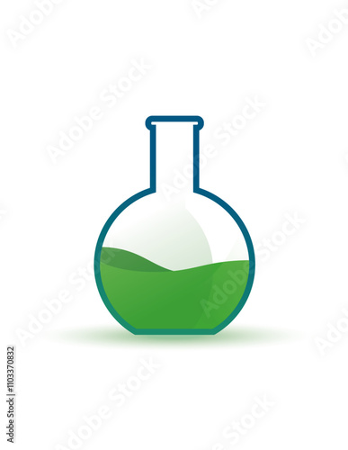 Icono Logo Tubo de pruebas Laboratorio químico