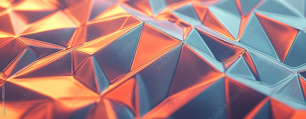 Abstract background with colorful triangles and glossy surfaces creates dynamic visual experience. interplay of light and color evokes sense of depth and modernity Abstract background with colorful triangles and glossy surfaces creates dynamic visual experience. interplay of light and color evokes sense of depth and modernity