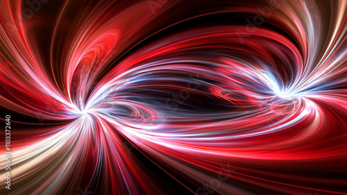 abstract background featuring swirling red and blue lines, creating dynamic and energetic visual effect. interplay of colors evokes sense of movement and depth