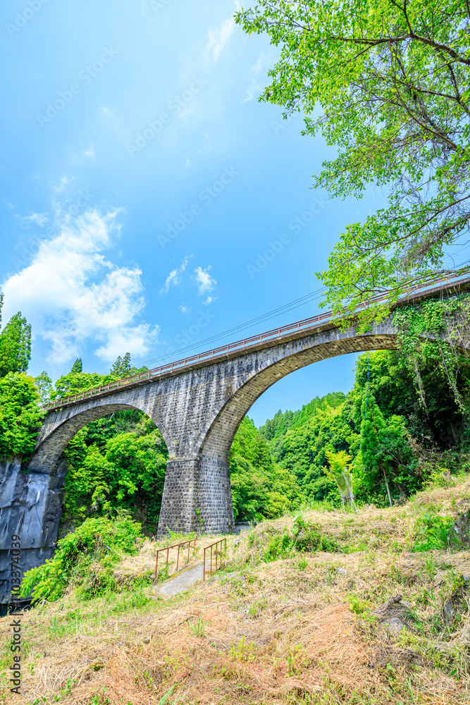 初夏の轟橋 大分県豊後大野市 Early summer Todoroki-bashi bridge. Oita Pref, Bungono City. 初夏の轟橋 大分県豊後大野市 Early summer Todoroki-bashi bridge. Oita Pref, Bungono City.