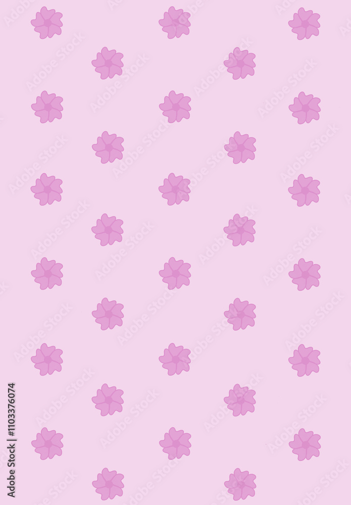 seamless pattern with pink flowers seamless pattern with pink flowers