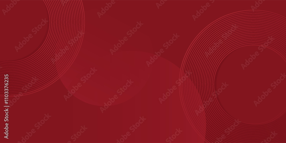 Abstract red background with glowing curve lines. Modern shiny red gradient geometric circle lines pattern. Futuristic concept. Suit for banner, Abstract red background with glowing curve lines. Modern shiny red gradient geometric circle lines pattern. Futuristic concept. Suit for banner,