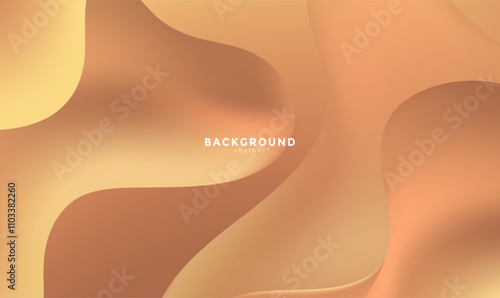 Yellow liquid web banner, abstract background, Colorful gradient Business Banner Background	