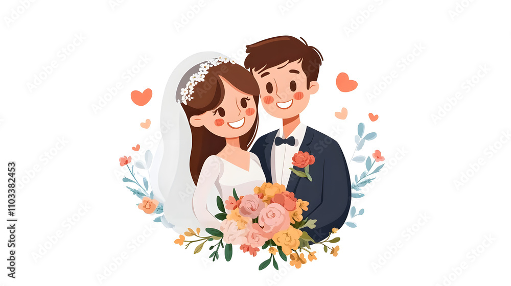 Wedding photos with a clean background for free space for text. For use with advertising banners for weddings or Valentine's Day. Wedding photos with a clean background for free space for text. For use with advertising banners for weddings or Valentine's Day.
