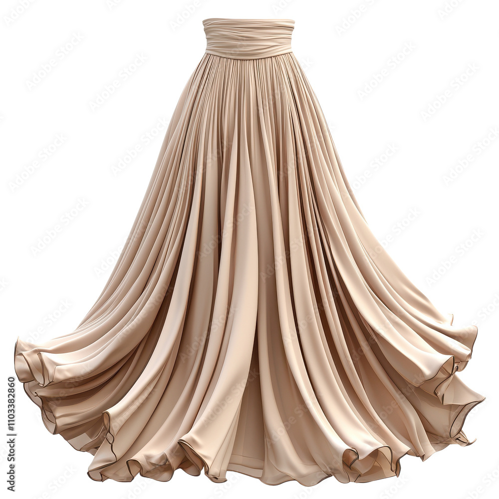 line Skirt isolated on transparent background line Skirt isolated on transparent background