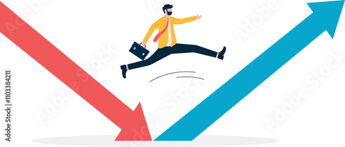 Economic volatility. Recovering from the stock market crisis. adapt, deal with the stock market downturn or Bear Market.

