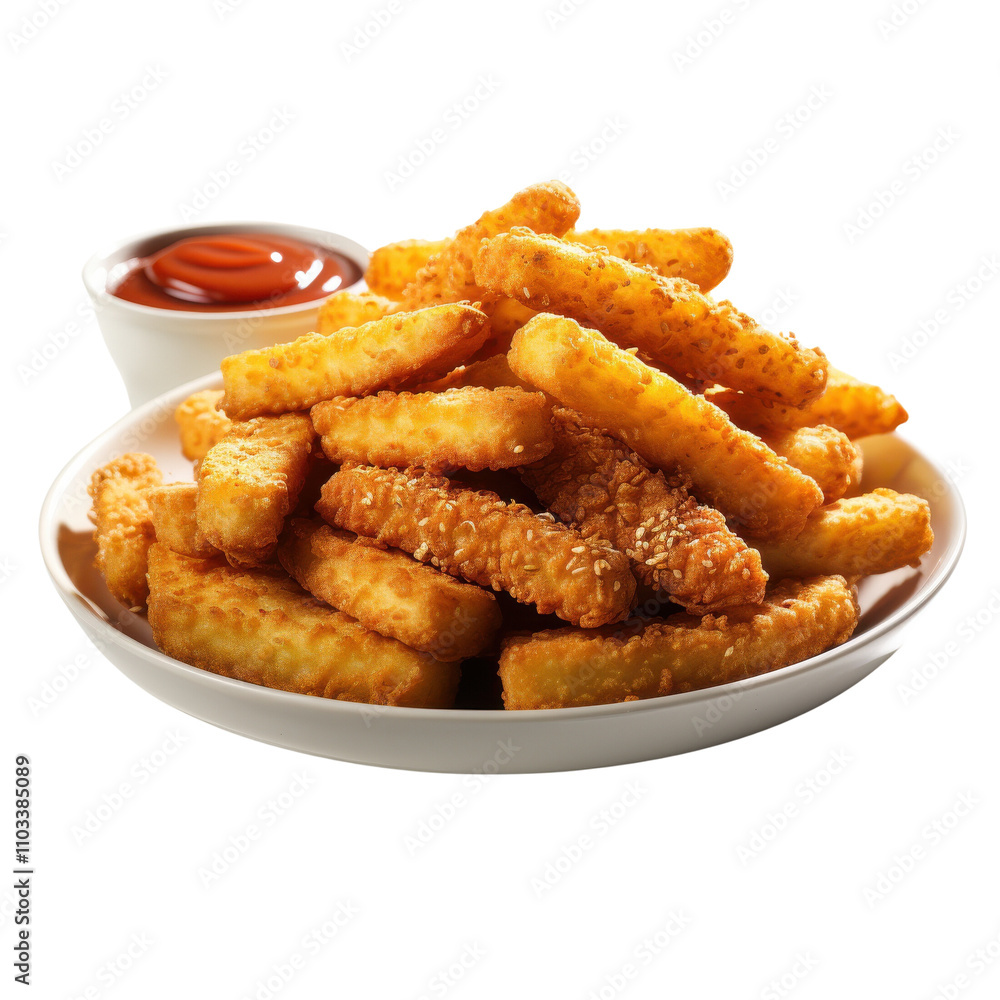 Rooster Nuggets isolated on transparent background Rooster Nuggets isolated on transparent background