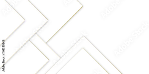 Abstract white background design with layers of textured white transparent material in triangle and squares shapes. White color technology concept geometric line vector white light grey background.	
