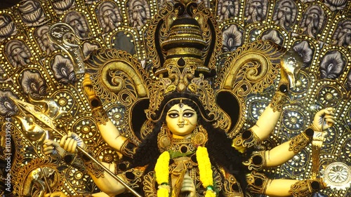 The biggest festival of West Bengal is Durga Puja with the idol of Durga Thakur. Durgapujo in West Bengal is famous all over the world. It is especially popular among Hindus. photo