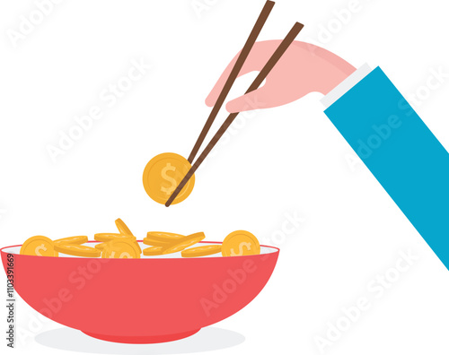 Asian people's savings concept.

