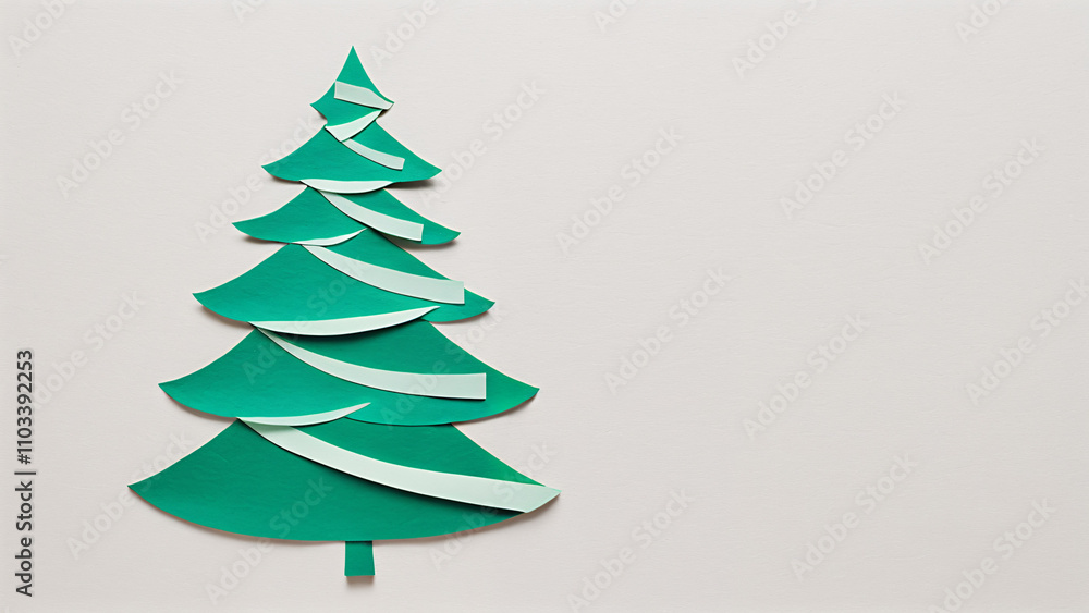 christmas tree made of paper christmas tree made of paper